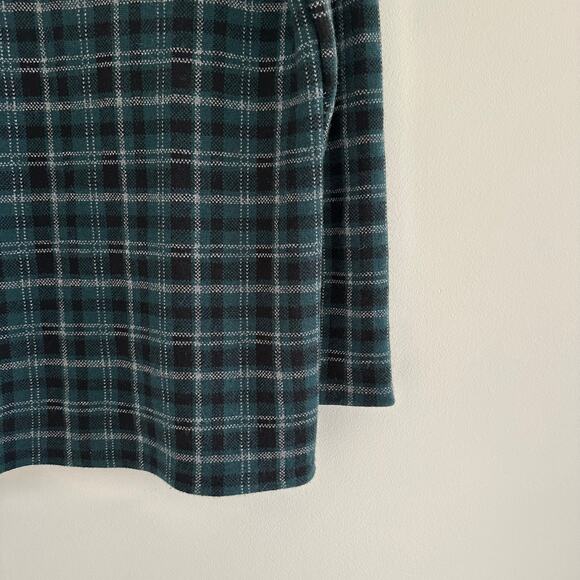 AKRIS Punto Cashmere-Blend Mock Neck Plaid Sweater In Black-Ivy - Picture 5 of 11